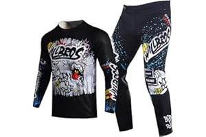 Willbros Youth Motocross Pant and Jersey Combo Moto Gear Set for Kids Children MX Offroad Racing ATV Sports Motorcycle Suit