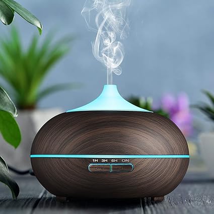 Alexsixs Humidifier Ultrasonic Cool Mist Humidifier Diffuser Fan Ultrasonic Humidifier Oil Diffusers Air Purifiers Air Refresher,500ml Oil Diffuser