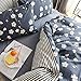 BuLuTu Vintage Floral 3 Pieces Girls Duvet Cover Set Queen 100% Cotton-Super Soft Floral Bedding Collections Sets Full/Queen Navy Blue,Gifts for Daughter,Women,Child,Lover,Friend,Family,NO Comforter
