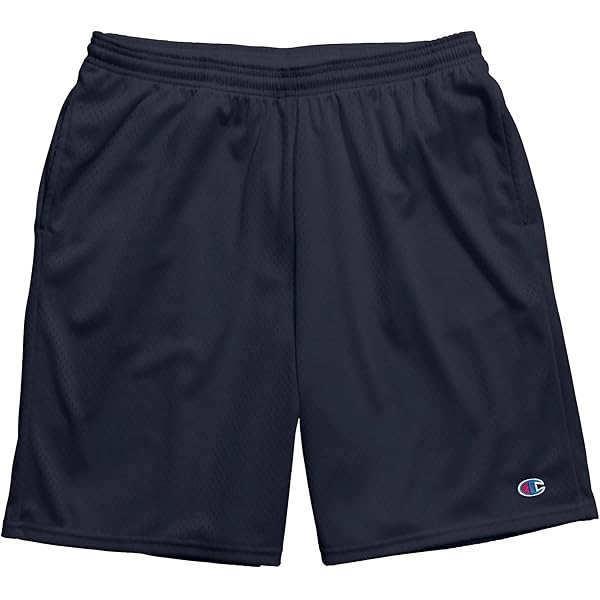 Champion Men's Iconic Mesh Shorts (Black, S) at Amazon Men's
