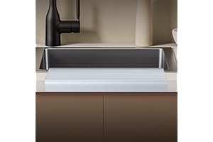ANZIUS Silicone Kitchen Sink Edge Protector,Sink Edge Guard for Kitchen Sink,Sink Granite Quartz Protector, Fits 3.7"~4" Wide Countertop,Odor Free (4" Width,14" Length)