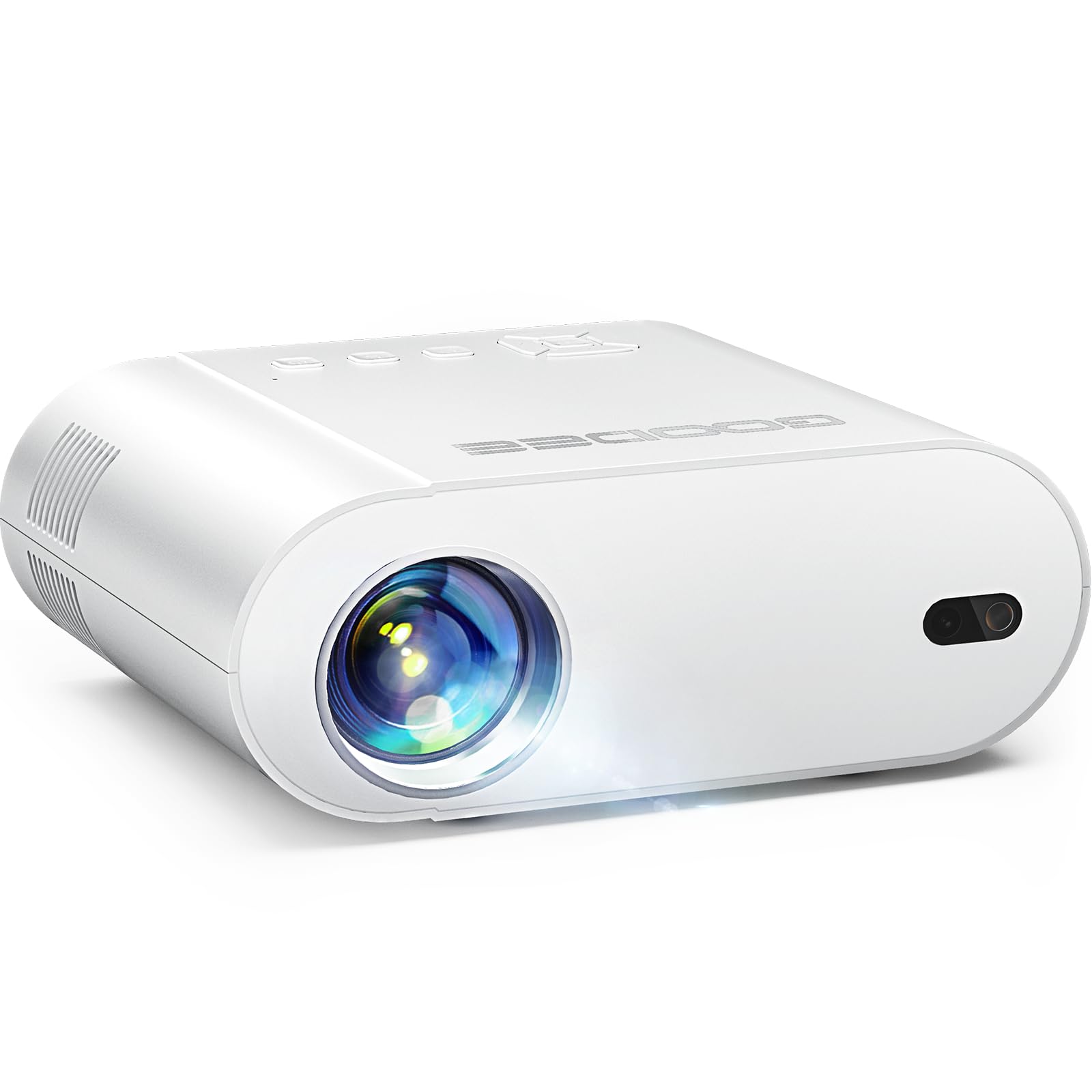 Photo 1 of GooDee Smart Viedo Projector 4K with WiFi and Bluetooth, 1000ANSI Brightness Auto Keystone Focus Mini Movie Projector Portable for Home Theather Indoor/Outdoor
