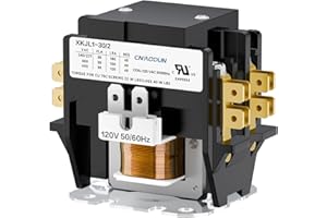 CNAODUN HVAC Contactor Air Conditioner Contactor 2 Pole 30 Amp 120V Coil Compatible with Condenser,Compressor,Air Conditioner,Refrigeration Systems,Heat Pump