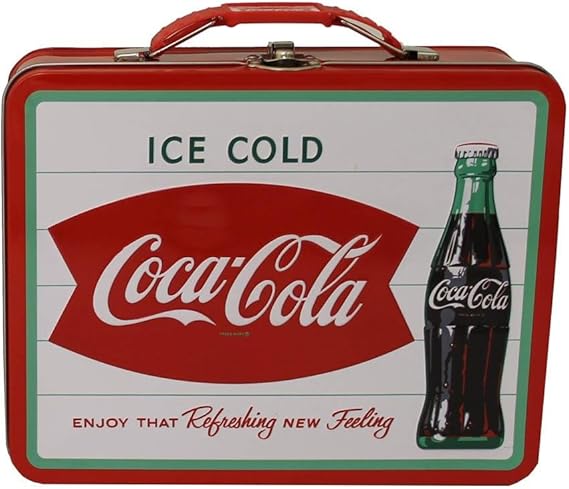 Coca-Cola galvanizado lata Retro caja de almuerzo: Amazon.es: Hogar