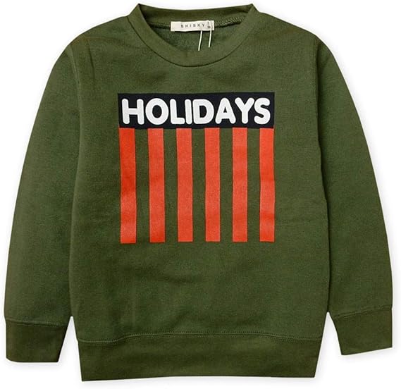 Amazon 子供服 男の子 トレーナー 長袖 Shisky シスキー 裏起毛 アメカジロゴプリント 男児 キッズ メール便発送 トレーナー パーカー 通販