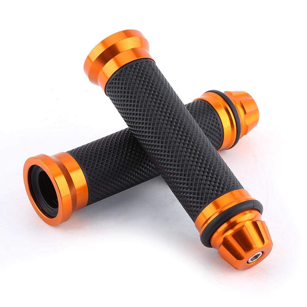 VGEBY1 1Pair Bike Handlebar Grips, Motorcycle Hand Grip Cover Bicycle Handle Bar Cycling Accessory(Golden)