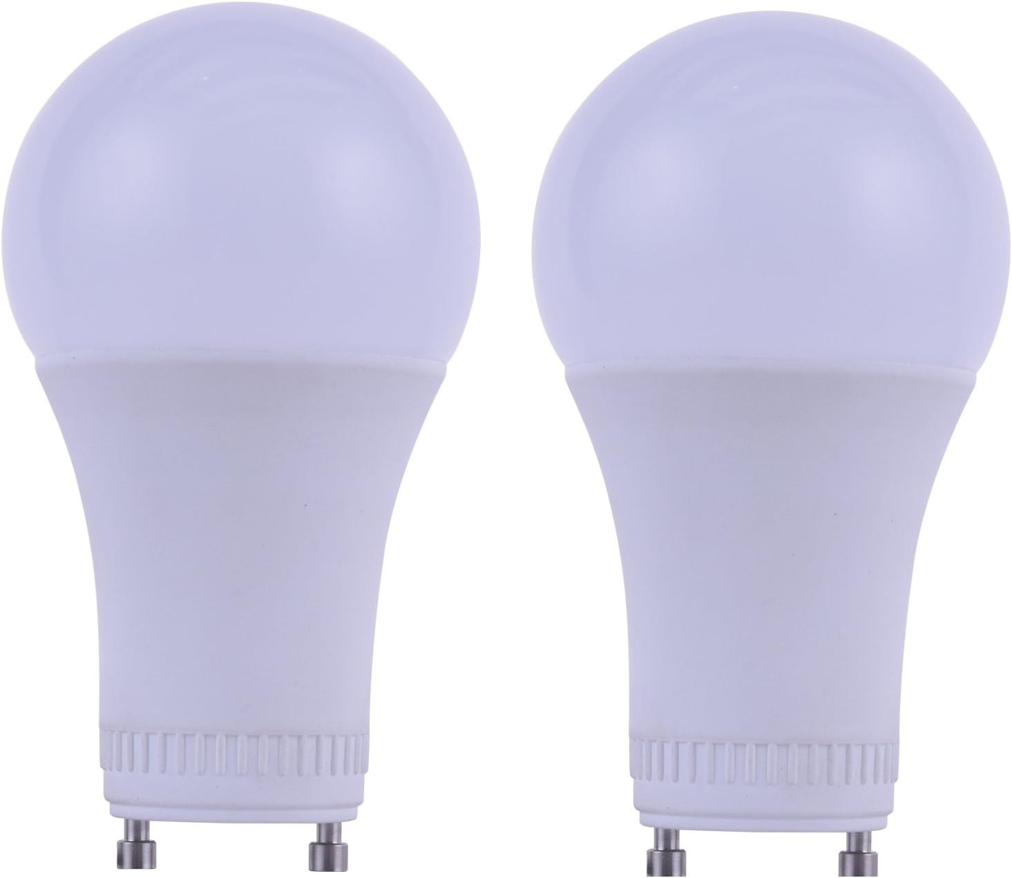 TriGlow T95222 9W (60W Equivalent) LED A19 GU24 Base Light Bulb, Warm White (2700K) 800 Lumens, DIMMABLE Bulbs, 2-Pack