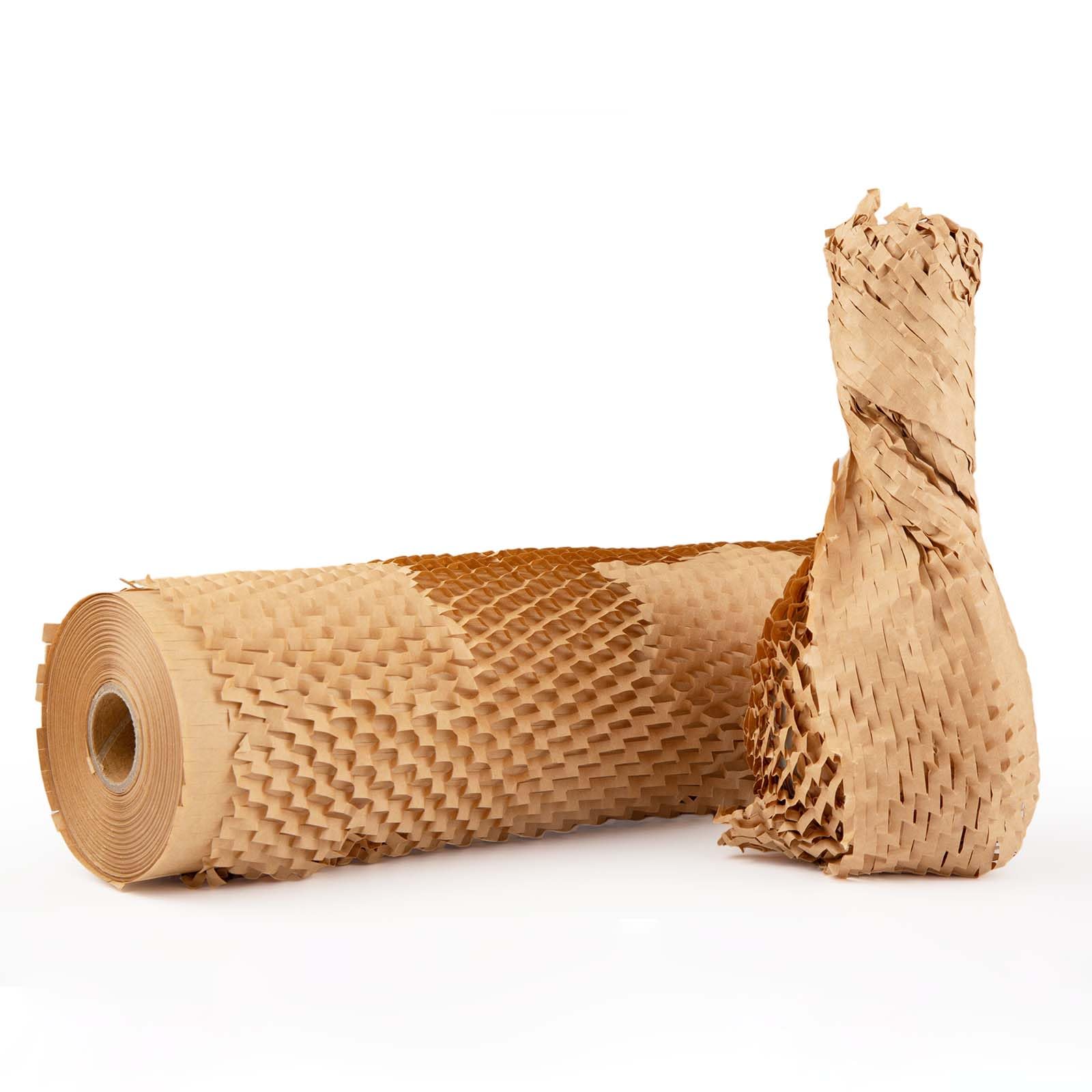 Ready Roll Packaging Paper 30cm x 40m 131ft Honeycomb Cushioning Wrap Perforated-Packing 1 Rolls Honeycomb Wrap Roll Packing Honeycomb for Packing & Moving void fill paper bubble wrap