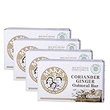 Organic Coriander Ginger Oatmeal Soap 4 Pack