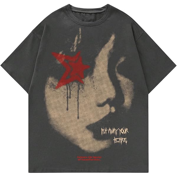 Vamtac Y2k Shirt Men Graphic T Shirts for Men Graphic Mens