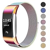 Fitbit Charge 2 Milanese Bands Metal, Swees Replacement Small & Large (5.5