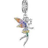 Lieditia Fairy Charm for Bracelet 925 Sterling Silver Fairy Gifts Princess Jewelry for Women Mom