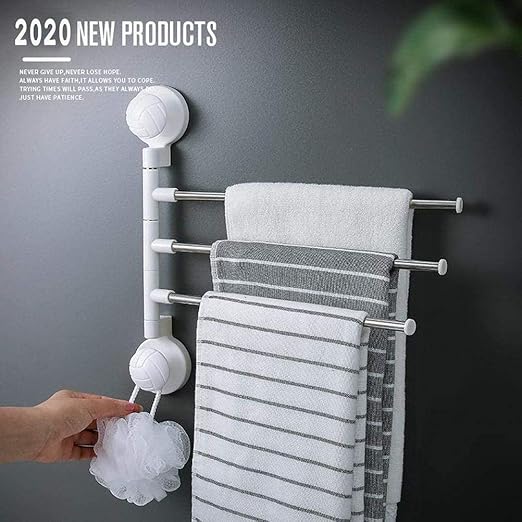 Worglo Bastidores de toallas Ganchos Montaje en pared,Toallero De Metal