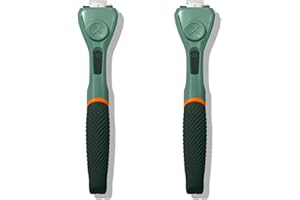 Dollar Shave Club | Razor Handle (2 Pack) Green | Replacement Razor Blade Handles