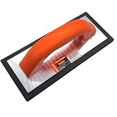 Edward Tools 4" x 9" Rubber Foam Float for Tile - Non-Stick Closed Cell Foam Pad for Grout Work - Easy to Clean - Ergo Handle - Smoothly Apply to Floor or Wall Tile