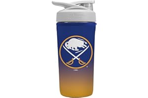 Sok It BotlSok NHL Hockey Protein Blender Shaker Bottle Sleeve Insulated Neoprene Cover (Buffalo Sabres, Fits 28oz Blender)