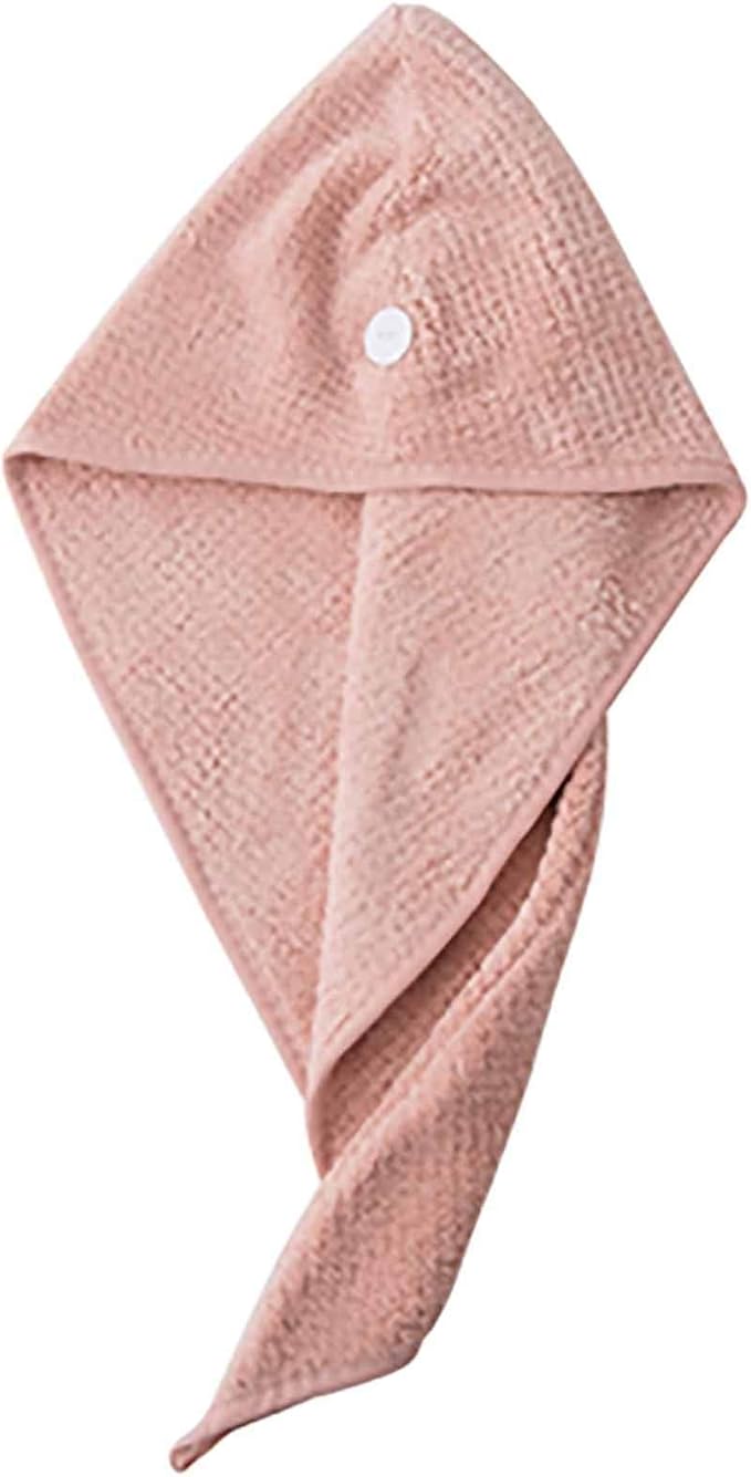 PTY Shower Cap Cotton Hair Towel Wrap for Women and Men, Super