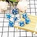 Haxtec Glitter DND Dice Set 7PCS Polyhedral D D Dice for Roleplaying Dice Games as Dungeons and Dragons-(Blue Glitter)