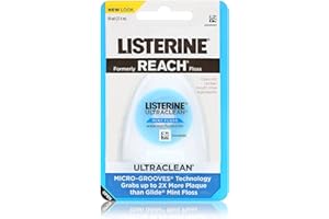 Listerine Ultraclean Dental Floss, Oral Care, Mint-Flavored, 1 Count (Pack of 7)