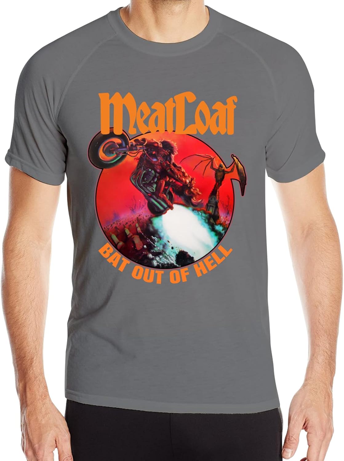 Meat Loaf Bat Out of Hell T Shirts for Men Short Sleeve T Shirt QuickDrying T Shirt Mens Crew