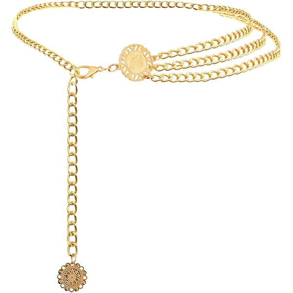 Amazon.com: Arocooy Gold Chain Belt Punk Waist Chain Y2K 