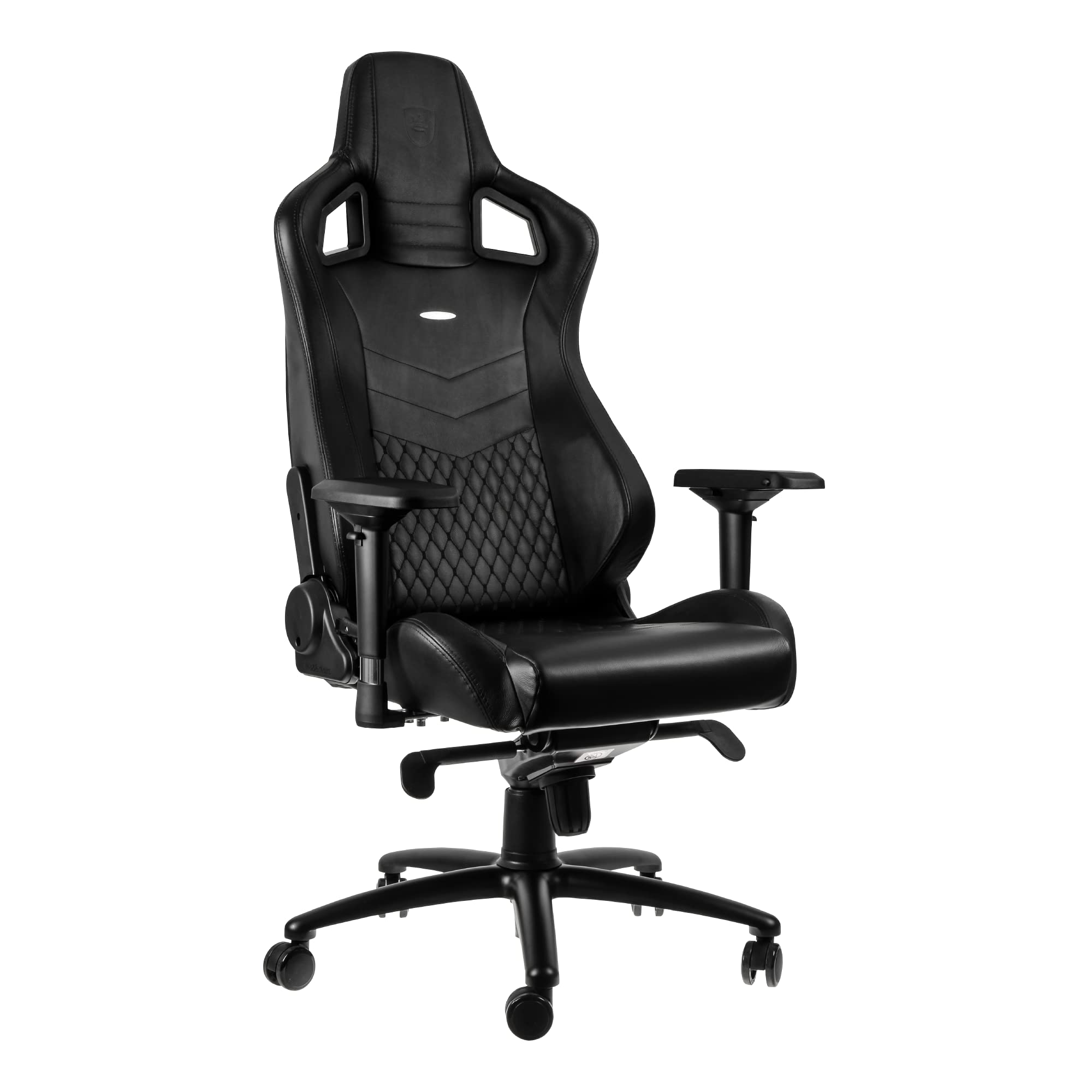 noblechairs EPIC Real Leather Gaming Chair - Black, Adjustable Ergonomic Design