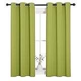 NICETOWN Green Blackout Curtains Window