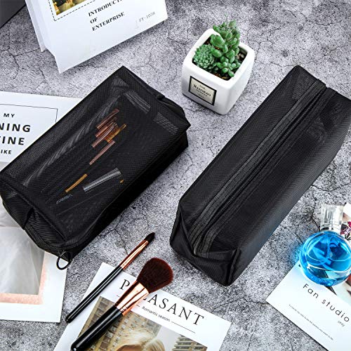 6 Pieces Mesh Cosmetic Bag Mesh Makeup Bags Mesh Zipper Pouch Portable Travel Makeup Pouches for Home Office Travel Accessories 5 6 Pieces Mesh Cosmetic Bag Mesh Makeup Bags Mesh Zipper Pouch Portable Travel Makeup Pouches for Home Office Travel Accessories
