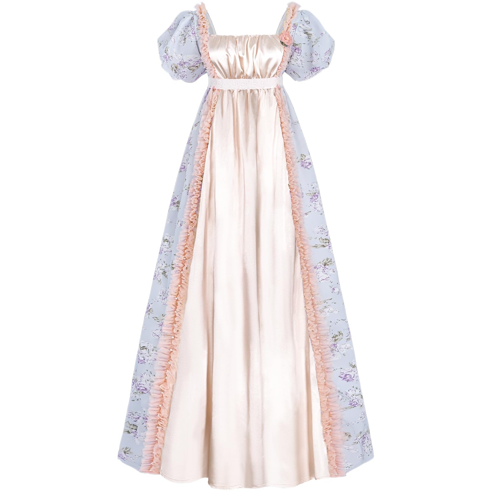 CR ROLECOS Regency Dress Women Empire Waist Costume XX-Large, Pink