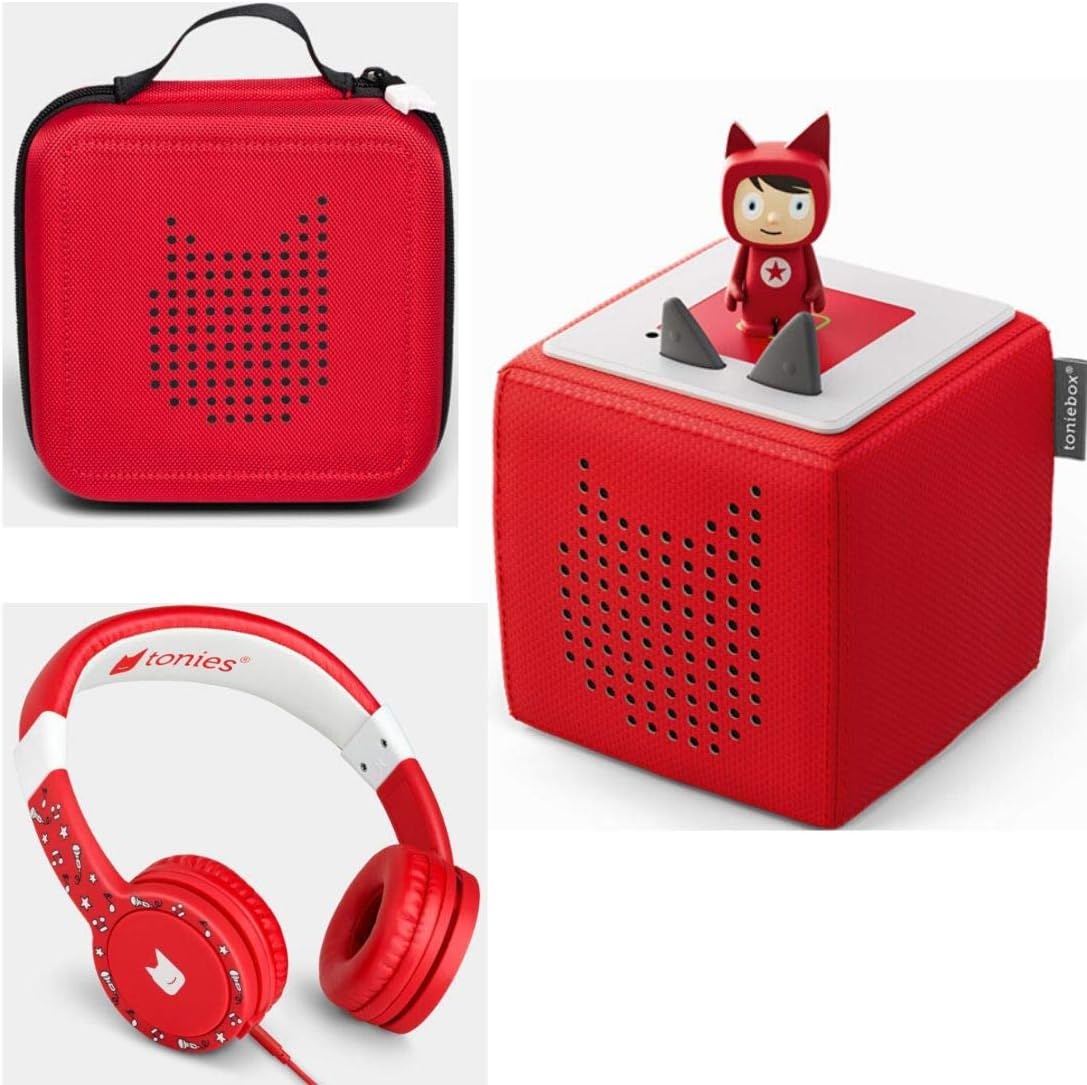 Toniebox Starterset Rot + Ordnungsbox für viele Tonies