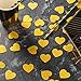 MOWO Glitter Heart Confetti Wedding Party Decor and Table Decor 1.2’’ in Diameter (Gold glitte,200pc)