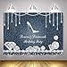 Mocsicka Denim and Diamonds Birthday Party Backdrop High Heel Birthday Background 7x5ft Vinyl Birthday Party Banner Supplies Event Decoration