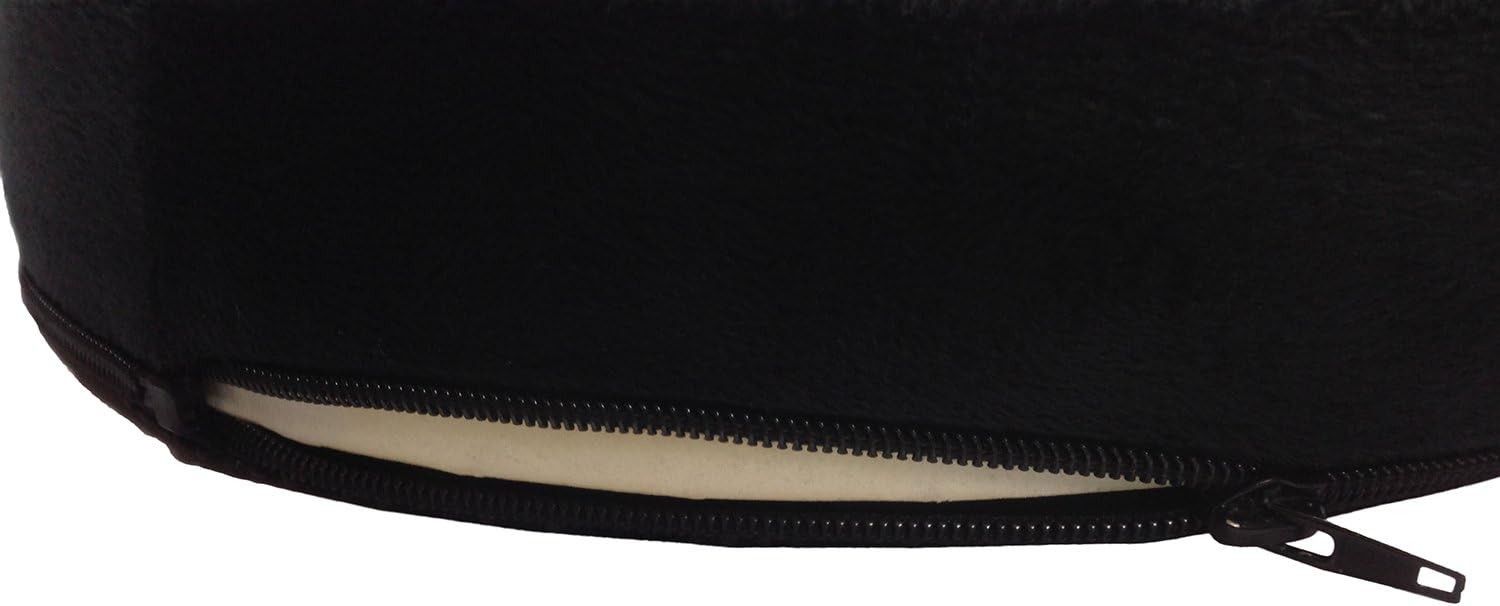 Kieba Hemorrhoid Treatment Donut Tailbone Cushion, Prostate Pillow, Pregnancy, Post Natal, Bed Sores, Coccyx, Sciatica, 18 Inches. Ultra Premium Comfort Foam (Black): Health & Personal Care