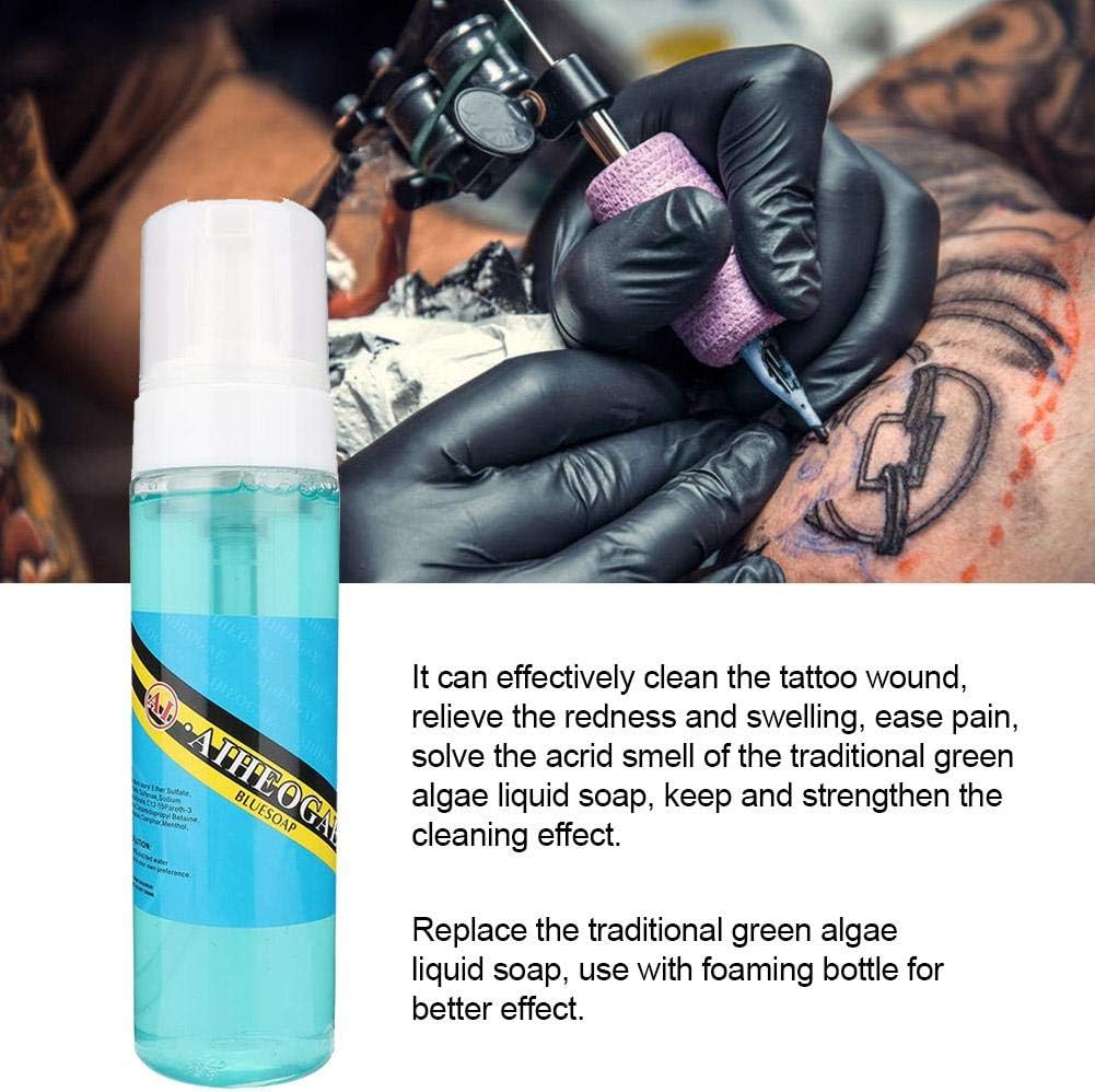 Amazon タトゥーのためのなだめるような 抗菌性の洗剤250ミリリットル タトゥークレンザーソープ泡立つ洗剤の泡立つボトルでのクレンジング Salmue メイクアップセット 通販