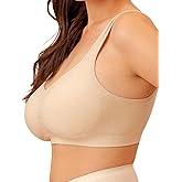 Truekind Bras for Women - Comfortable Wireless Support Bra, Seamless Full Coverage No Underwire Bra for Everyday Comfort