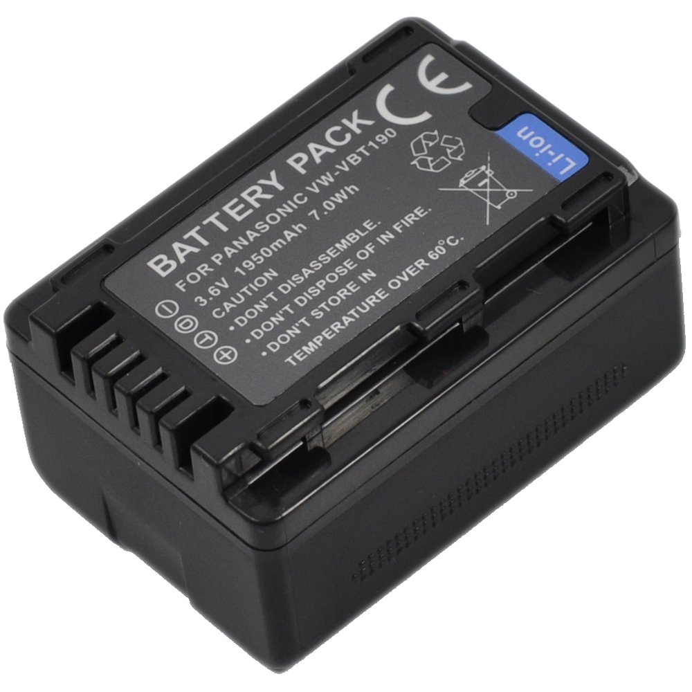 BTBAI Camcorder Battery VW VBT190 for VW VBT380 HC-VX870 V160 V380 V770 W580 V180 VX870 V550 V210 V250 VX980 V270 V720 V110 V750 V520 V260 V510 W570 WX970 V770EB W850 V777 V750EB WX970M V710 VX989 k1a