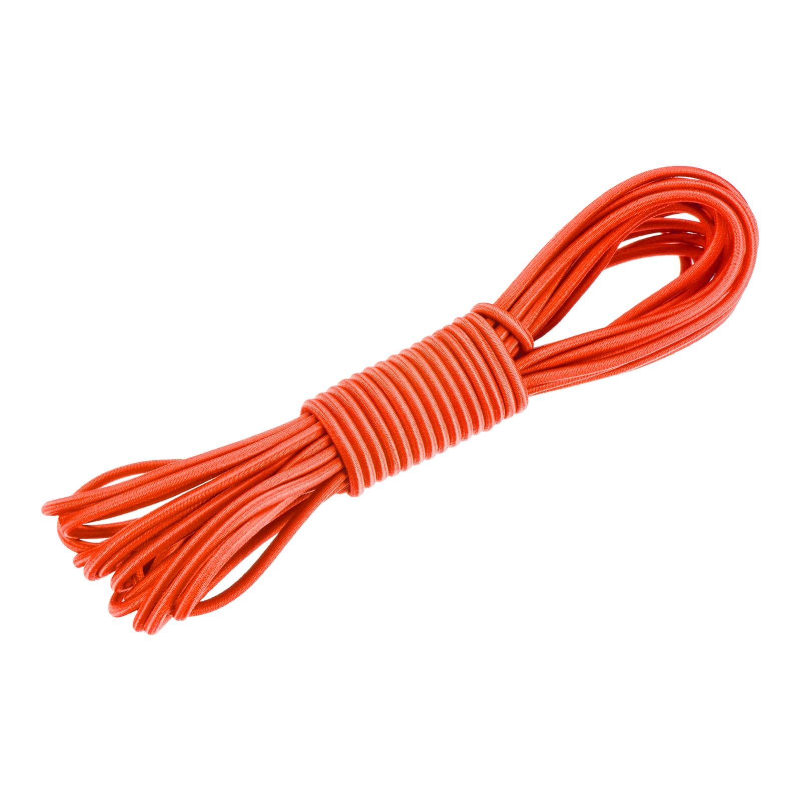 DMiotech 4.8mm Shock Cord, 7.6 M Fluorescent Orange Bungee Cord Tent Pole Shock Cord Round Elastic Kayak Rope Stretch String Marine Grade Heavy Polyester for DIY Projects Tie Downs