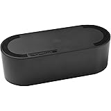 D-Line Cable Management Box, Cord Organizer Box to Hide & Conceal Power Strips, Desk Cable Management Solution, Made from Ele