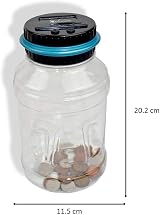 Vinsani Digital Piggy Bank Counter UK Coin Jar LCD Display 1.8L view 4