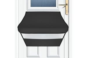 Mail Slot Catcher for Door Mail Slot, Black Indoor Mail Slot Cover Interior Draft Stopper, Large Size, Self-Adhesived, Large 