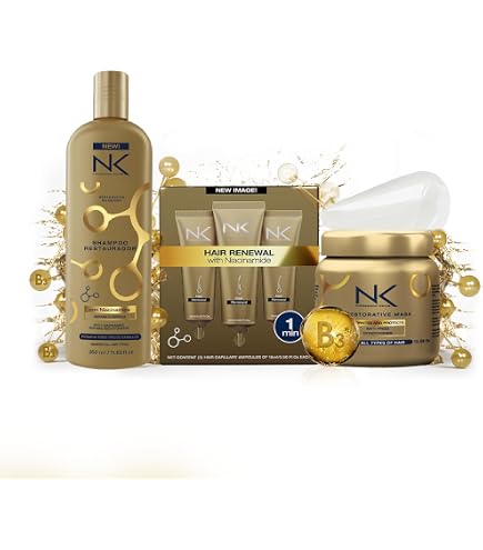 Amazon.com: NK Nourishing Hair Mask Kit – Argan Oil, Hyaluronic