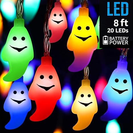 Amazon Com Halloween Decorations Clearance Ghost String Lights 8