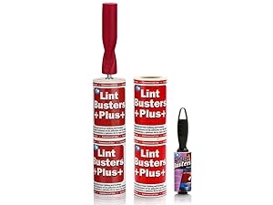 Lint Roller Pet Hair Remover Extra Sticky for Dog Cat Clothes USA Made Bulk Pack Refills 100 Sheets Per Roll