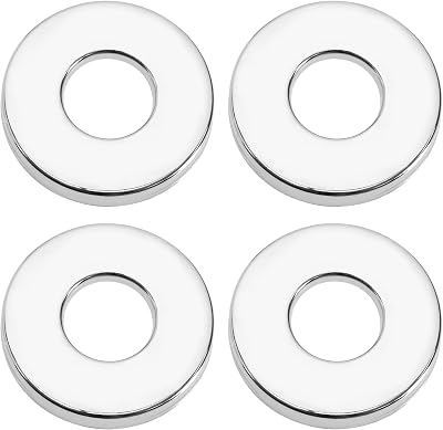 Be In Your Mind 4PCS Stainless Steel Shower Pipe Covers 26mm Hole Cover Chrome