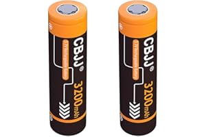 CBJJ 3.7V 18650 Rechargeable Battery, Lithium Batteries with 18650 3.7 Volts High Capacity Use for Headlamps, LED Flashlights, Tool Toys Household & Outdoor Devices