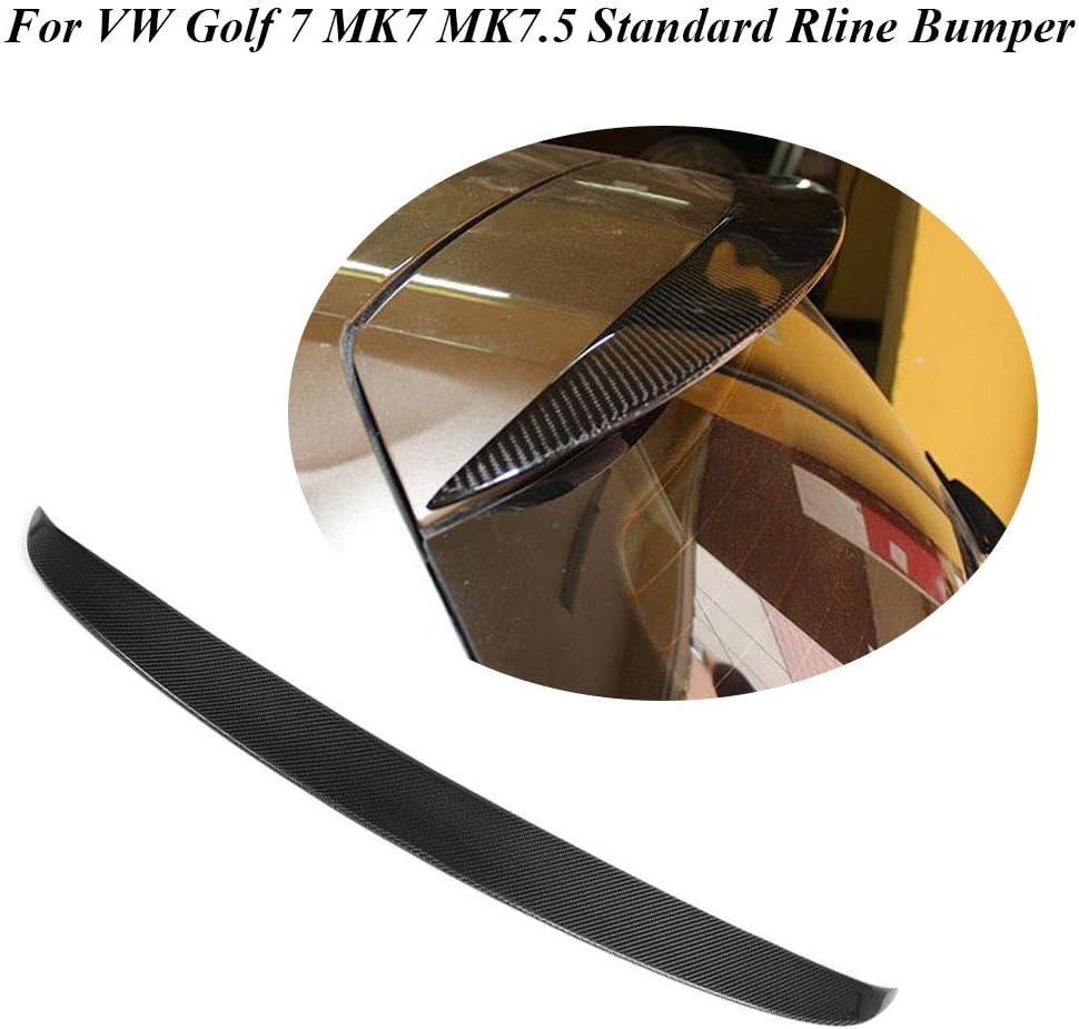 JCSPORTLINE Rear Roof Window Spoiler Wing for Golf 7 MK7 2014-2017 (for Golf 7 standard) (Carbon Fiber OS-Look Window Spoiler)