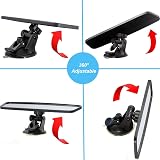Kitbest Rear View Mirror with Suction Cup 240x64mm Universal for Car SUV Truck view 4