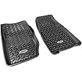 Rugged Ridge Front Floor Liners for Jeep Cherokee | Pair, All-Terrain, Black | DMC-12920.25 | Fits 1984-2001 Jeep Cherokee XJ