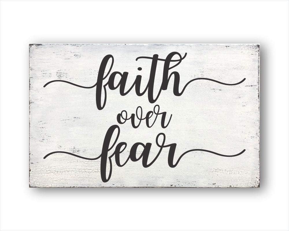 DKISEE Faith Over Fear, Christian Wall Decor