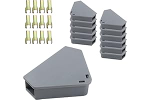 Anblak Mouse Station with Keys Grey 12 Pack, Key Required Mouse Stations, Mice Stations, Keeps Children and Pets Safe Indoor & Outdoor